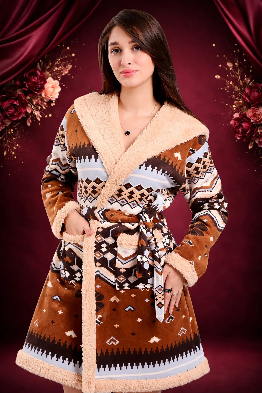 روب الكراميل الدافئ