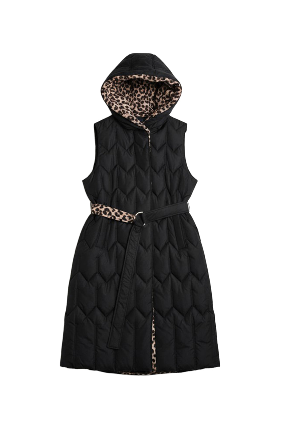 Leopard Vest Black